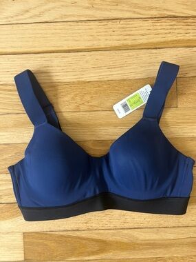 NWT Natori Navy and Black Full Coverage Bra